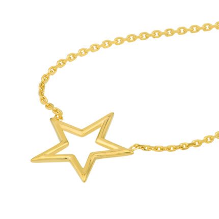 Open Wire Star Necklace 11