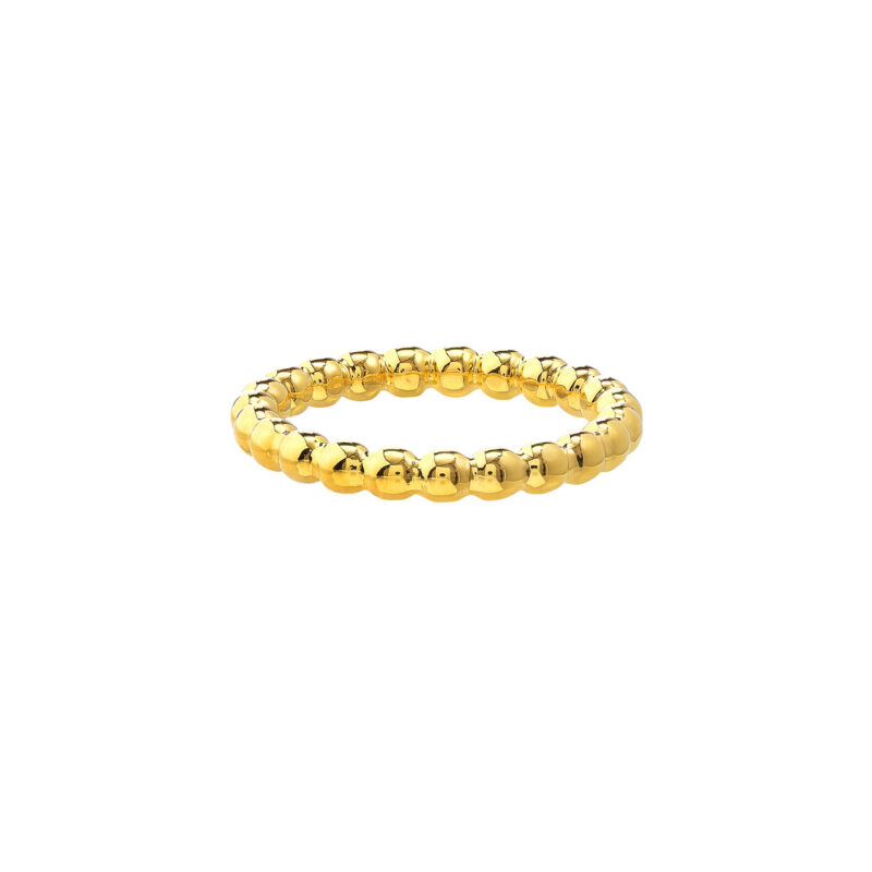 Fancy Bead Ring - 6, Yellow5
