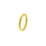 Fancy Bead Ring - 6, Yellow 3