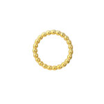 Fancy Bead Ring - 6, Yellow 1