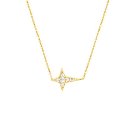 Diamond Tapered Cross Necklace