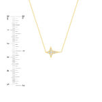 Diamond Tapered Cross Necklace 4