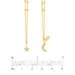 Diamond Star and Moon Dual-Wear Necklace 5