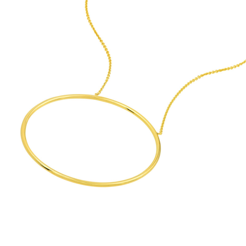 Extra Large Circle Adjustable Necklace 1