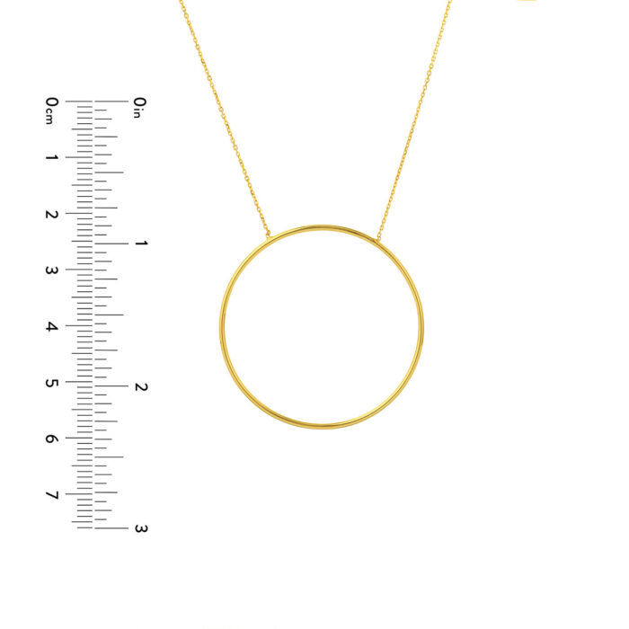 Extra Large Circle Adjustable Necklace 4