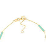 Turquoise Enamel Bar Bracelet 3