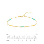 Turquoise Enamel Bar Bracelet 4
