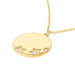 Diamond Stars Medallion Necklace 2