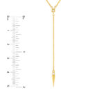 Diamond Multi Layered Lariat Spike Necklace 5