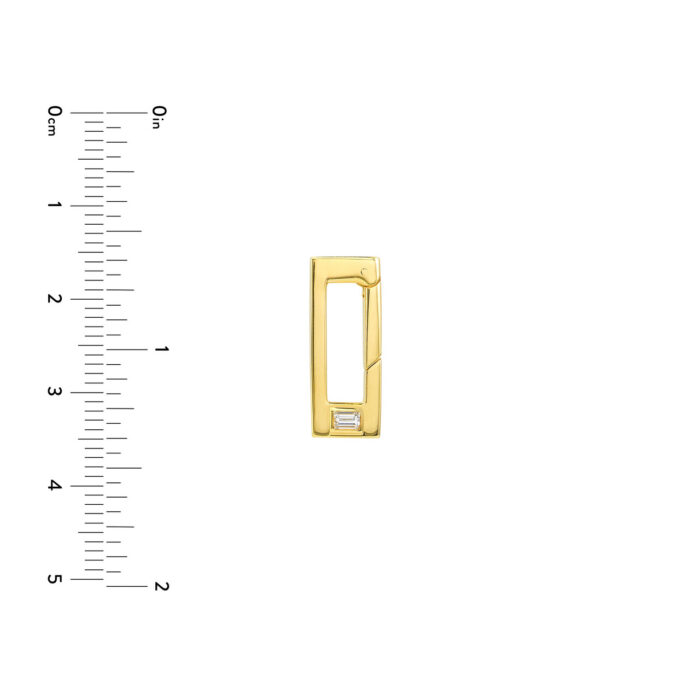 Rectangular Diamond Push Lock 3