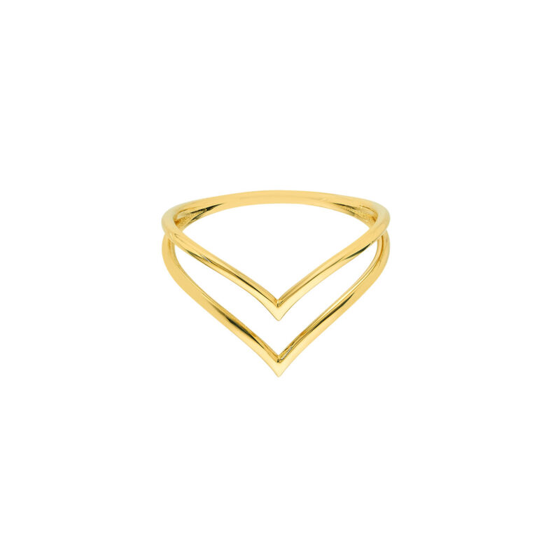 Double Chevron Design Ring