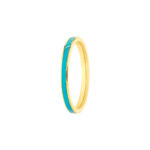 Turquoise Enamel Band Ring 2