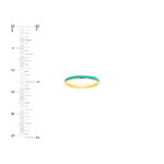 Turquoise Enamel Band Ring - 8, Yellow