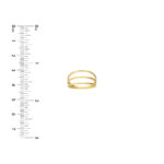 Triple Domed Ring - Yellow, 8