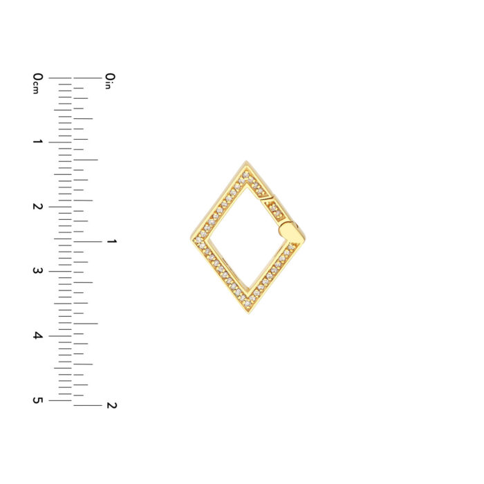 1/5ct Diamond Rhombus Push Lock 4