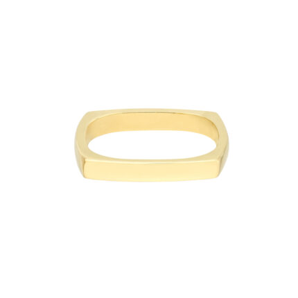 Bold Gold Square Stack Ring