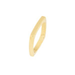 Bold Gold Square Stack Ring 2