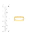 Bold Gold Square Stack Ring - 8