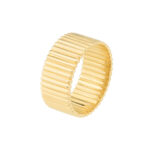Corrugated Wide Band Ring 3