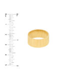 Corrugated Wide Band Ring - 8