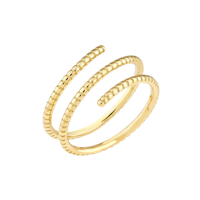 Thin Texture Wrap Ring 1