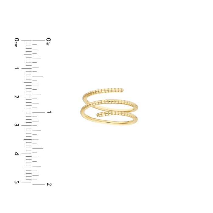 Thin Texture Wrap Ring - 8