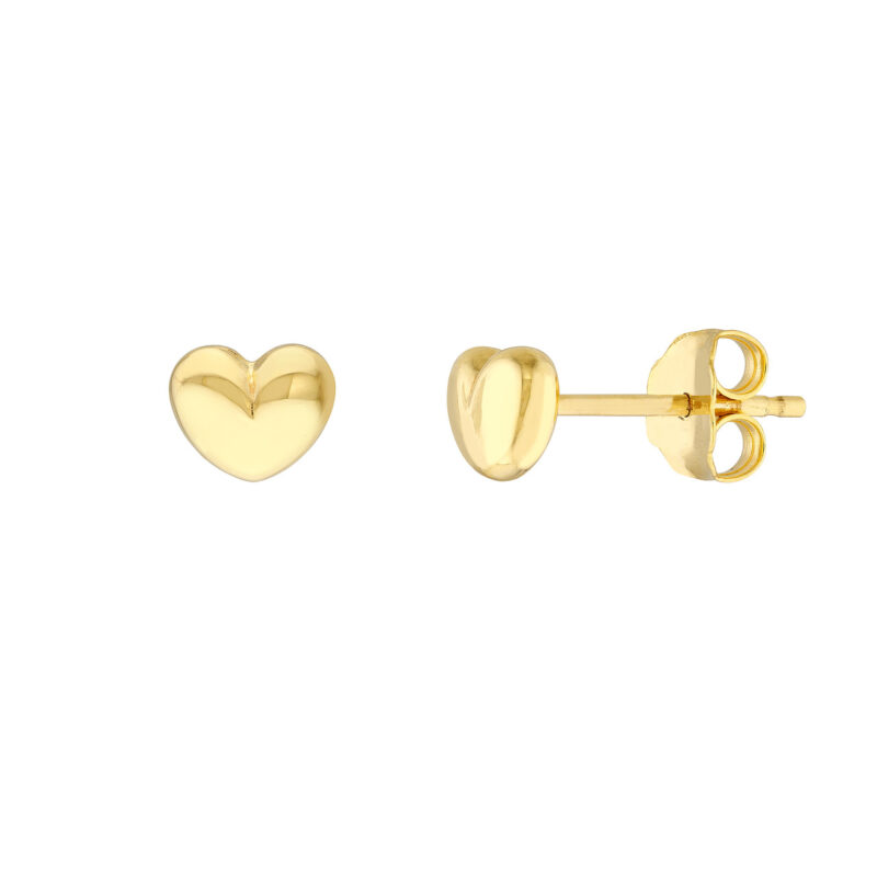 Puffy Heart Stud Earrings 5