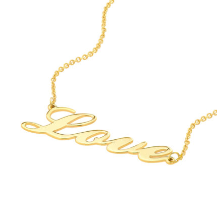 Cursive Love Adjustable Bracelet - Yellow 9