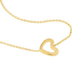 Sideways Mini Heart Necklace 1