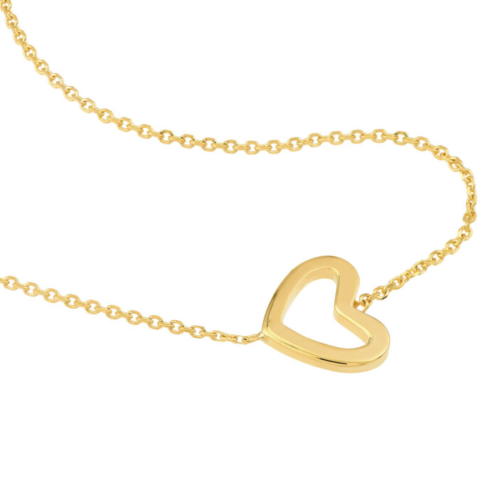 Sideways Mini Heart Necklace 1