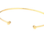 Cuff Bangle with Round Ends - Yellow 10