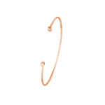 Cuff Bangle with Round Ends - Rose Gold 6