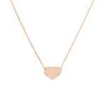 Mini Heart Adjustable Necklace rose gold 5
