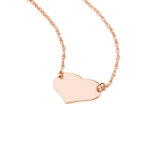 Mini Heart Adjustable Necklace rose gold 6
