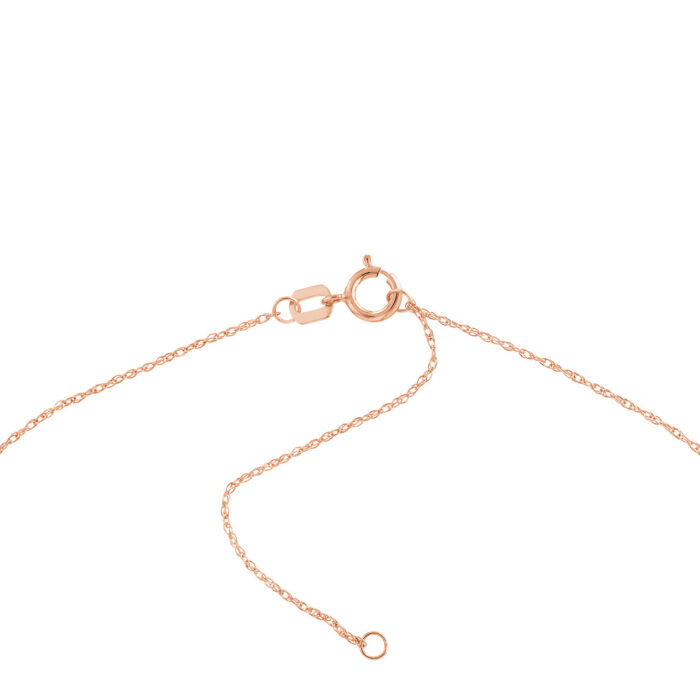 Mini Heart Adjustable Necklace rose gold 8