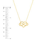 Infinity Open Heart Pendant Necklace 4