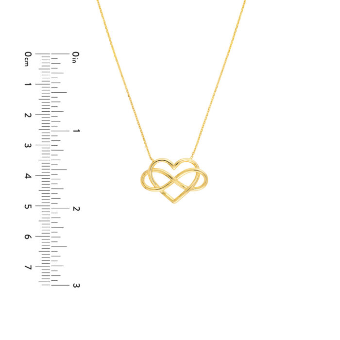 Infinity Open Heart Pendant Necklace 4