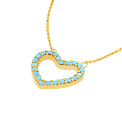 Turquoise Heart Necklace 1