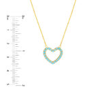 Turquoise Heart Necklace 4