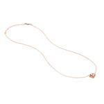 Puffy Heart Necklace rose gold 7