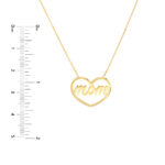 Script Mom in Open Heart Necklace 5