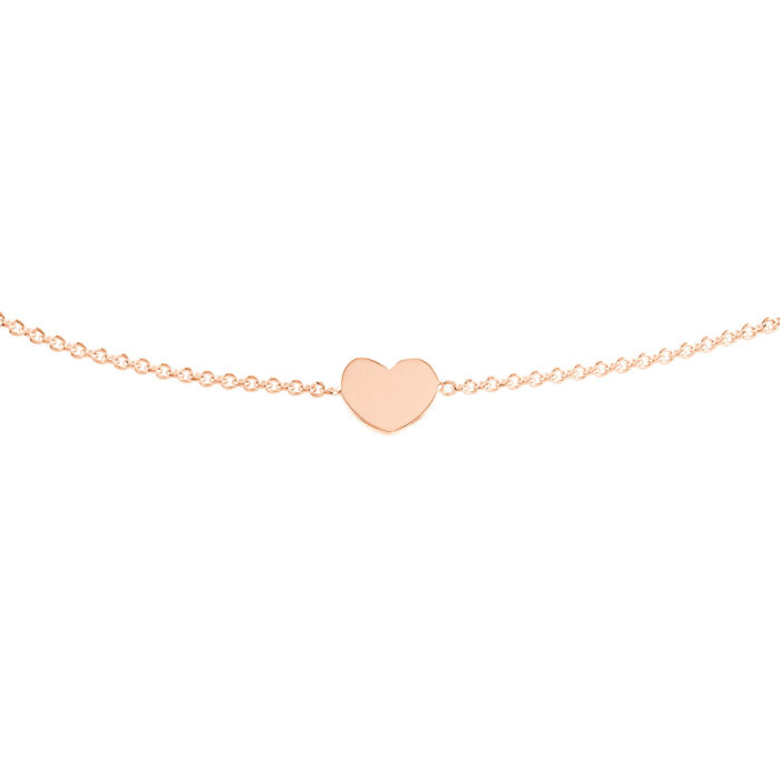 Mini Heart Bolo Bracelet rose gold 9