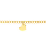 Heart Drop on Open Curb Chain Choker 2