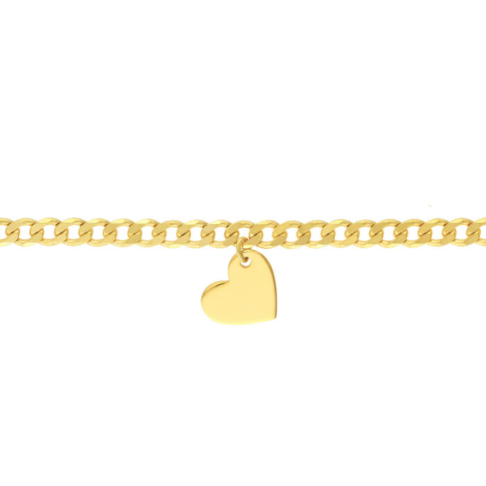 Heart Drop on Open Curb Chain Choker 2