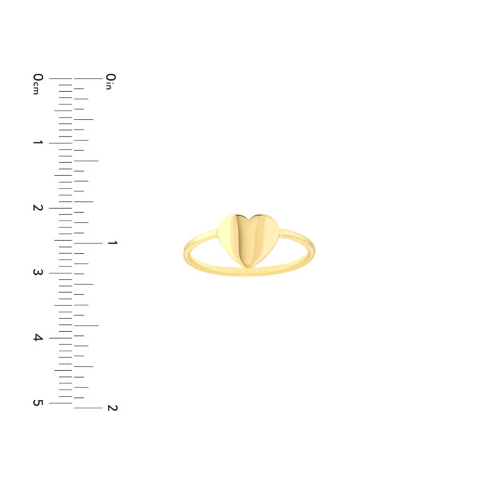 Heart Ring Yellow GOLD 4