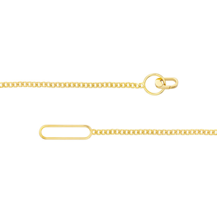 Mini Pushlock Curb Chain Bracelet 3