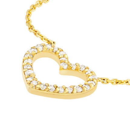 Diamond Frame Heart Necklace 2