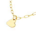 Dangle Heart Paper Clip Necklace 3