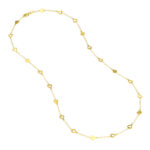 Mixed Hearts Station Curb Chain Necklace 3