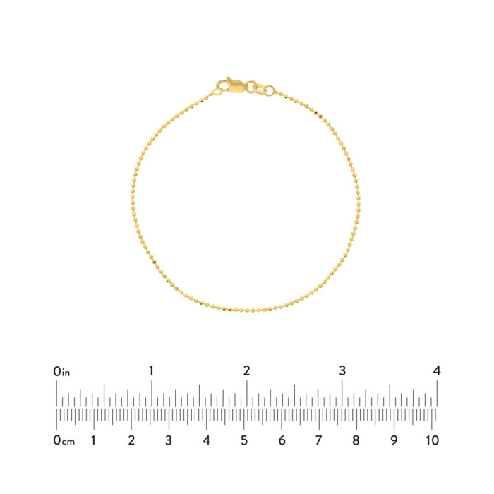 Gold chain bracelet
